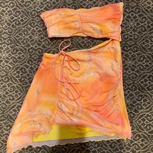 Oh Polly cut out bandeau mini dress size 4